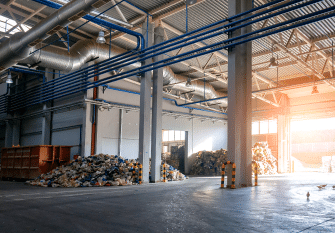 recycling facility warehouse